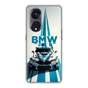 Силиконовый чехол на OPPO Reno8 T 5G с принтом БМВ BMW