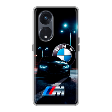 Силиконовый чехол на OPPO Reno8 T 5G с принтом БМВ BMW
