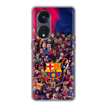 Силиконовый чехол на OPPO Reno8 T 5G с принтом Барселона Barcelona
