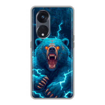 Силиконовый чехол на OPPO Reno8 T 5G с принтом Медведь
