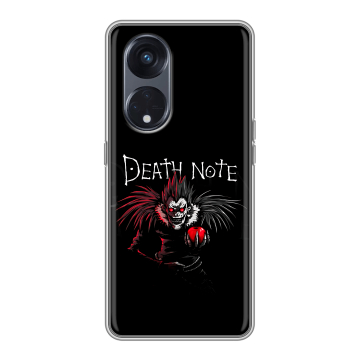 Силиконовый чехол на OPPO Reno8 T 5G с принтом Death note Тетрадь смерти