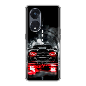 Силиконовый чехол на OPPO Reno8 T 5G с принтом BMW БМВ