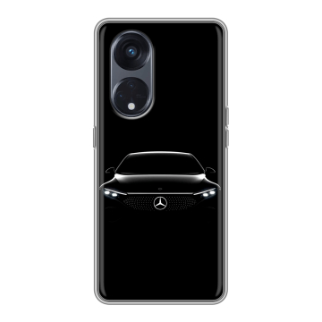 Силиконовый чехол на OPPO Reno8 T 5G с принтом Mercedes Мерседес
