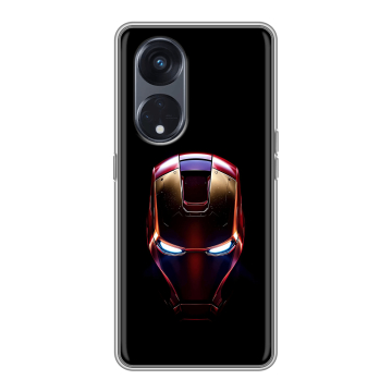 Силиконовый чехол на OPPO Reno8 T 5G с принтом IronMan Железный человек