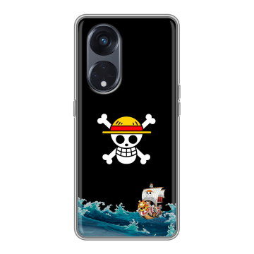 Силиконовый чехол на OPPO Reno8 T 5G с принтом One Piece Ван Пис
