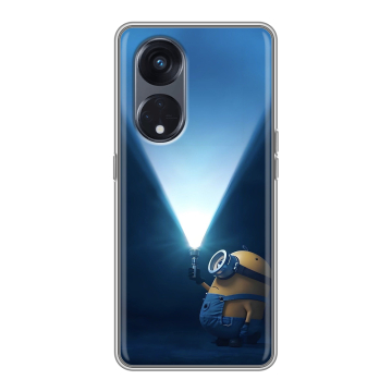 Силиконовый чехол на OPPO Reno8 T 5G с принтом Миньоны