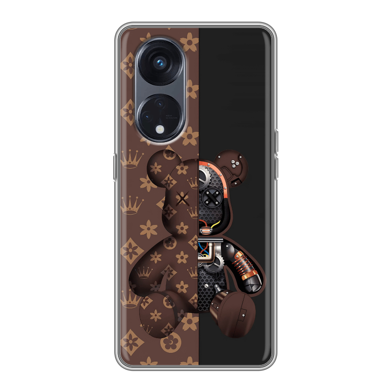 Силиконовый чехол на OPPO Reno8 T 5G с принтом Луи робот Силиконовый чехол на OPPO Reno8 T 5G с принтом Луи робот