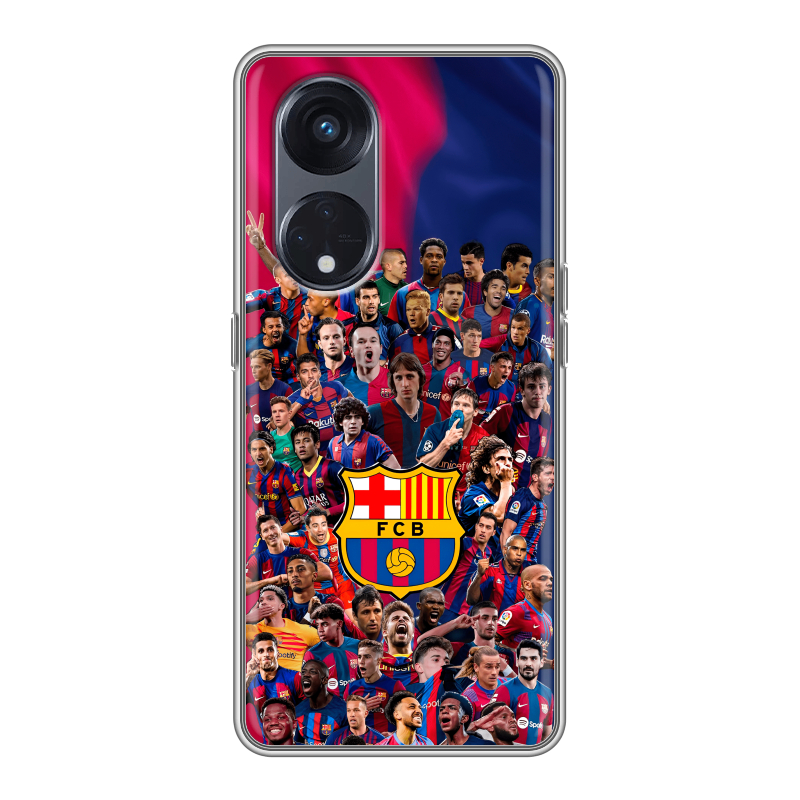 Силиконовый чехол на OPPO Reno8 T 5G с принтом Барселона Barcelona Силиконовый чехол на OPPO Reno8 T 5G с принтом Барселона Barcelona