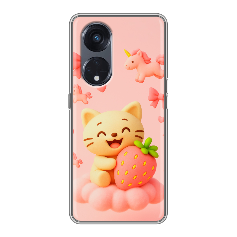 Силиконовый чехол на OPPO Reno8 T 5G с принтом для девочек Силиконовый чехол на OPPO Reno8 T 5G с принтом для девочек