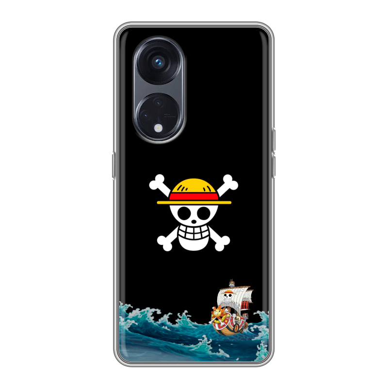 Силиконовый чехол на OPPO Reno8 T 5G с принтом One Piece Ван Пис Силиконовый чехол на OPPO Reno8 T 5G с принтом One Piece Ван Пис