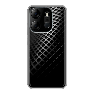 Силиконовый чехол на Tecno Spark Go 2023 с принтом Текстура металла
