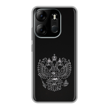 Силиконовый чехол на Tecno Spark Go 2023 с принтом Герб России Силиконовый чехол на Tecno Spark Go 2023 с принтом Герб России