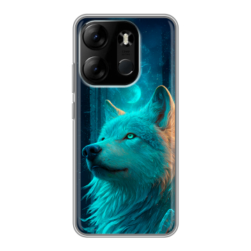 Силиконовый чехол на Tecno Spark Go 2023 с принтом бабочки саккура Силиконовый чехол на Tecno Spark Go 2023 с принтом бабочки саккура