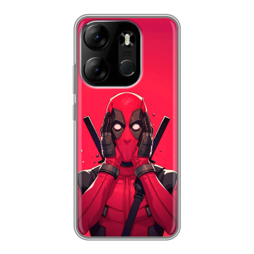 Силиконовый чехол на Tecno Spark Go 2023 с принтом Дедпул Deadpool Силиконовый чехол на Tecno Spark Go 2023 с принтом Дедпул Deadpool