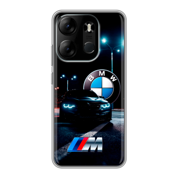Силиконовый чехол на Tecno Spark Go 2023 с принтом БМВ BMW