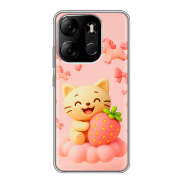 Силиконовый чехол на Tecno Spark Go 2023 с принтом для девочек