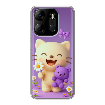 Силиконовый чехол на Tecno Spark Go 2023 с принтом для девочек Силиконовый чехол на Tecno Spark Go 2023 с принтом для девочек