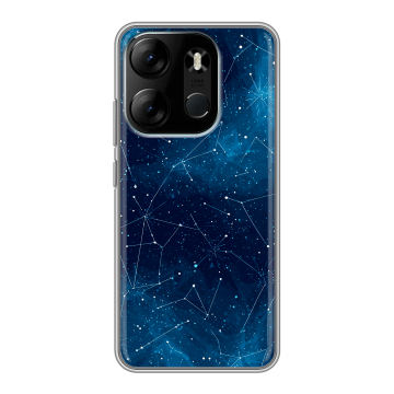 Силиконовый чехол на Tecno Spark Go 2023 с принтом Космос звезды