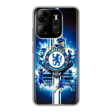 Силиконовый чехол на Tecno Spark Go 2023 с принтом Chelsea Челси