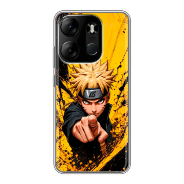 Силиконовый чехол на Tecno Spark Go 2023 с принтом Naruto Наруто