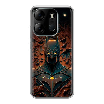 Силиконовый чехол на Tecno Spark Go 2023 с принтом Batman Бэтмен