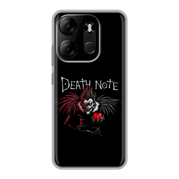 Силиконовый чехол на Tecno Spark Go 2023 с принтом Death note Тетрадь смерти Силиконовый чехол на Tecno Spark Go 2023 с принтом Death note Тетрадь смерти