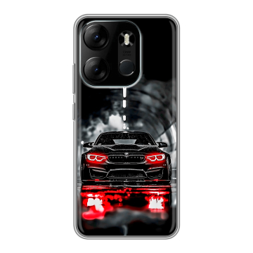 Силиконовый чехол на Tecno Spark Go 2023 с принтом BMW БМВ