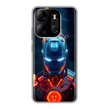 Силиконовый чехол на Tecno Spark Go 2023 с принтом IronMan Железный человек Силиконовый чехол на Tecno Spark Go 2023 с принтом IronMan Железный человек