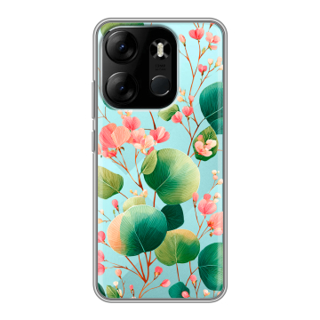 Силиконовый чехол на Tecno Spark Go 2023 с принтом женский