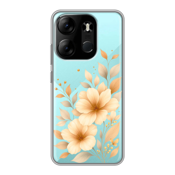 Силиконовый чехол на Tecno Spark Go 2023 с принтом для девушки