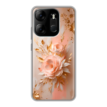 Силиконовый чехол на Tecno Spark Go 2023 с принтом женский