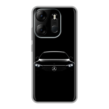 Силиконовый чехол на Tecno Spark Go 2023 с принтом Mercedes Мерседес