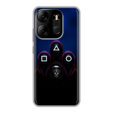 Силиконовый чехол на Tecno Spark Go 2023 с принтом Игра Кальмара