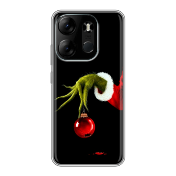 Силиконовый чехол на Tecno Spark Go 2023 с принтом Новый год Гринч
