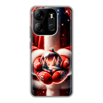 Силиконовый чехол на Tecno Spark Go 2023 с принтом Новый год
