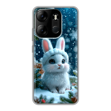 Силиконовый чехол на Tecno Spark Go 2023 с принтом Новый год