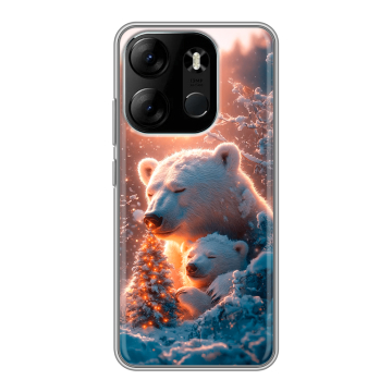 Силиконовый чехол на Tecno Spark Go 2023 с принтом Новый год Силиконовый чехол на Tecno Spark Go 2023 с принтом Новый год