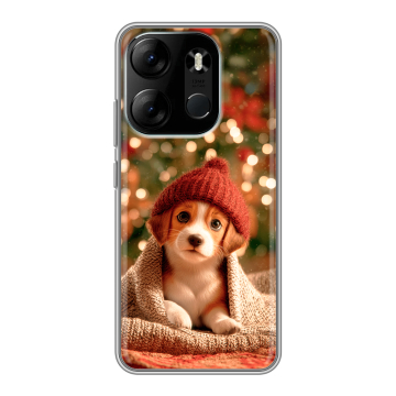 Силиконовый чехол на Tecno Spark Go 2023 с принтом Новый год Силиконовый чехол на Tecno Spark Go 2023 с принтом Новый год