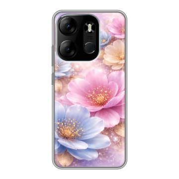 Силиконовый чехол на Tecno Spark Go 2023 с принтом женский