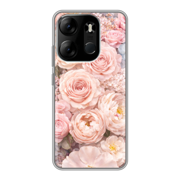 Силиконовый чехол на Tecno Spark Go 2023 с принтом женский