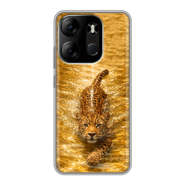 Силиконовый чехол на Tecno Spark Go 2023 с принтом женский