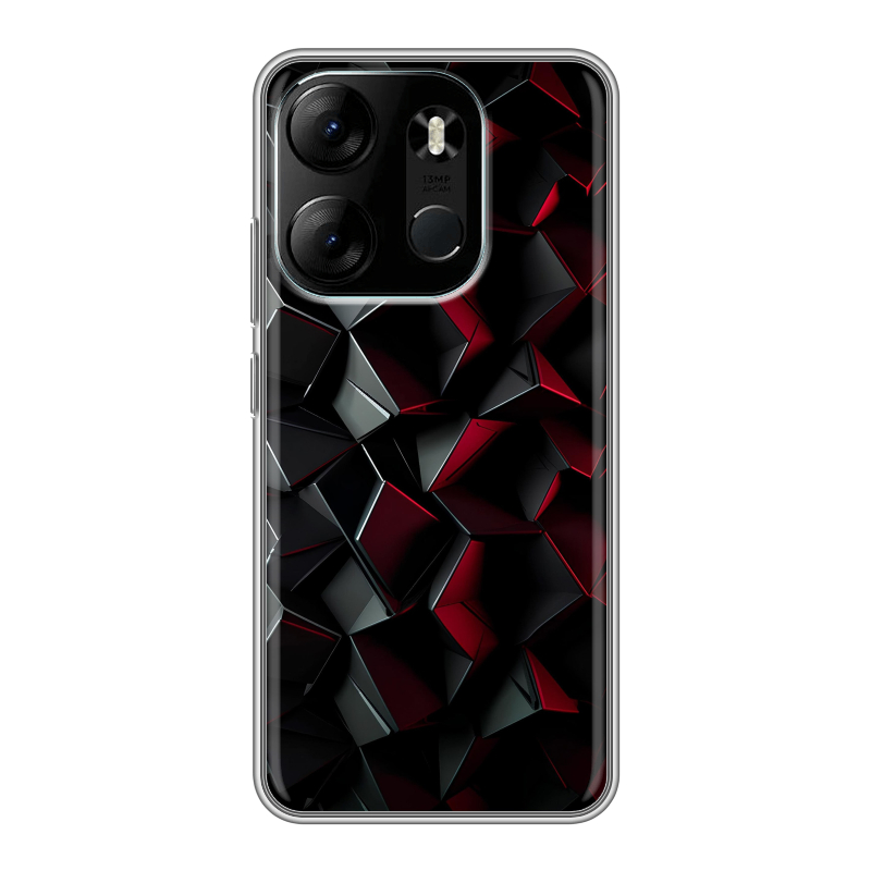 Силиконовый противоударный чехол на Tecno Spark Go 2023 с принтом Абстракция Силиконовый противоударный чехол на Tecno Spark Go 2023 с принтом Абстракция