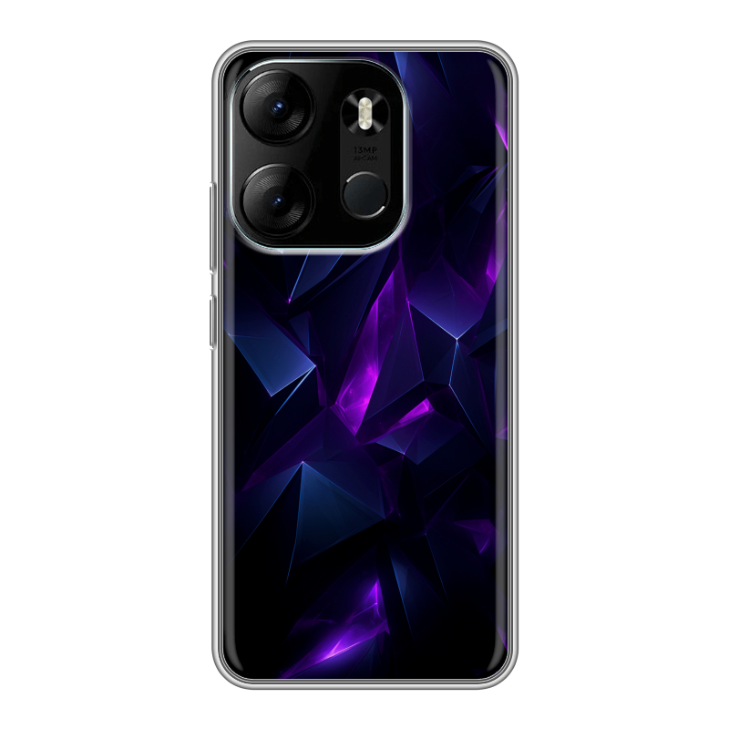 Силиконовый противоударный чехол на Tecno Spark Go 2023 с принтом Абстракиция Силиконовый противоударный чехол на Tecno Spark Go 2023 с принтом Абстракиция