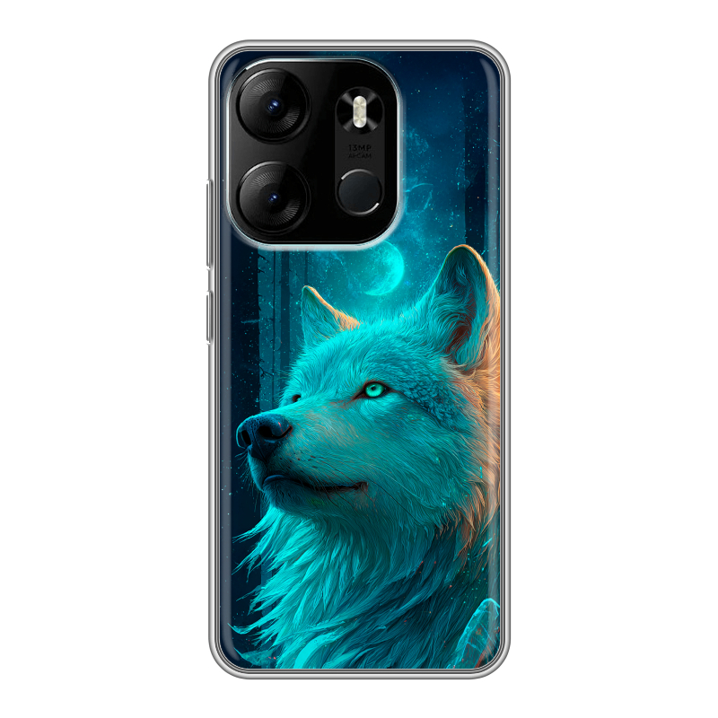 Силиконовый чехол на Tecno Spark Go 2023 с принтом бабочки саккура Силиконовый чехол на Tecno Spark Go 2023 с принтом бабочки саккура