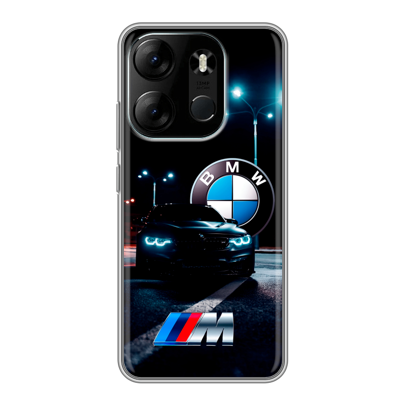 Силиконовый чехол на Tecno Spark Go 2023 с принтом БМВ BMW Силиконовый чехол на Tecno Spark Go 2023 с принтом БМВ BMW