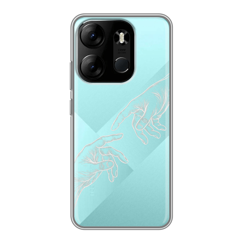 Силиконовый чехол на Tecno Spark Go 2023 с принтом Сотворение мира Силиконовый чехол на Tecno Spark Go 2023 с принтом Сотворение мира