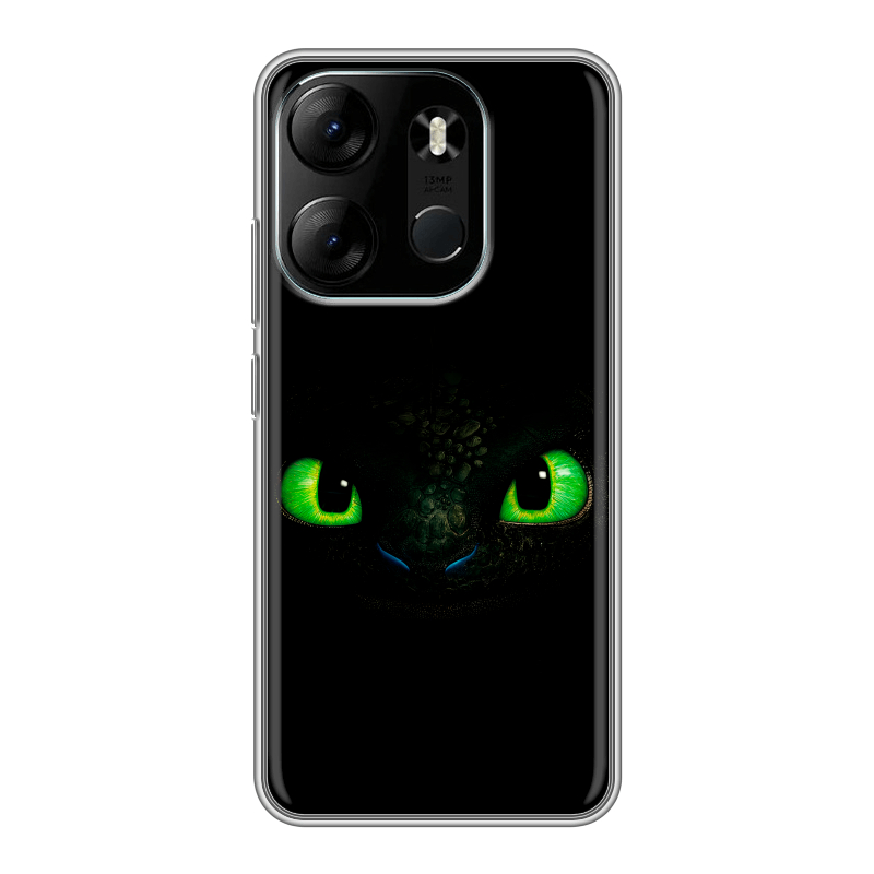 Силиконовый чехол на Tecno Spark Go 2023 с принтом Как приручить дракона Силиконовый чехол на Tecno Spark Go 2023 с принтом Как приручить дракона