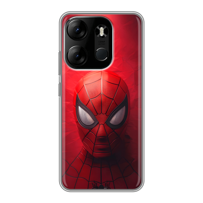 Силиконовый противоударный чехол на Tecno Spark Go 2023 с принтом Spiderman Человек паук Силиконовый противоударный чехол на Tecno Spark Go 2023 с принтом Spiderman Человек паук