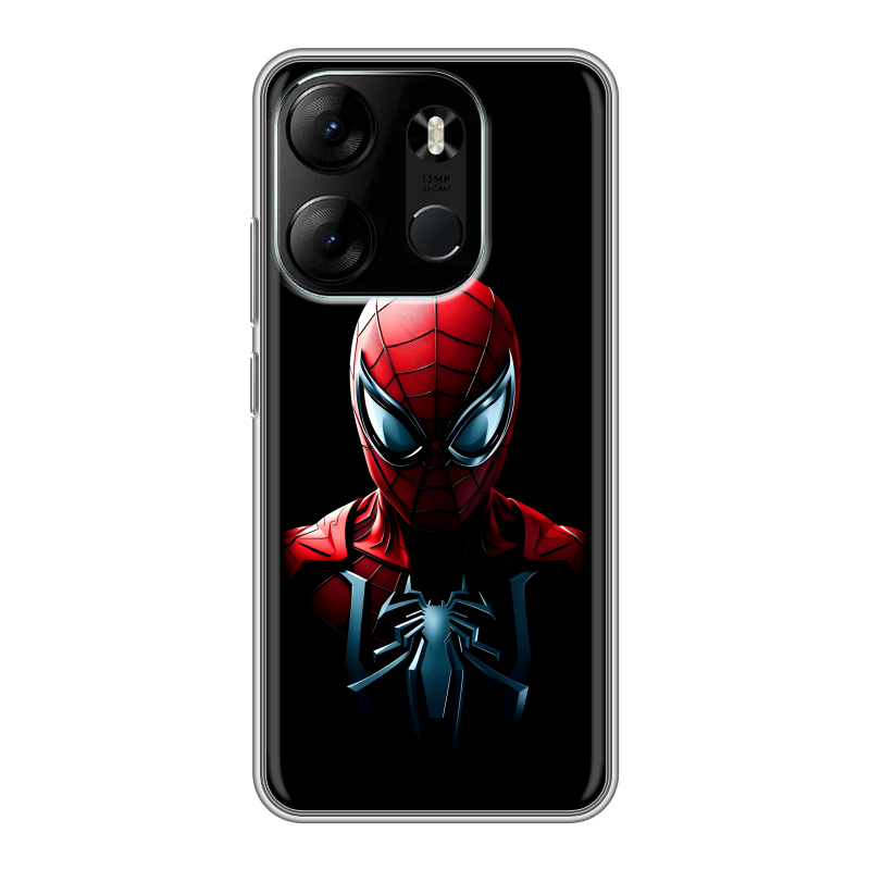 Силиконовый противоударный чехол на Tecno Spark Go 2023 с принтом Spiderman Человек паук Силиконовый противоударный чехол на Tecno Spark Go 2023 с принтом Spiderman Человек паук