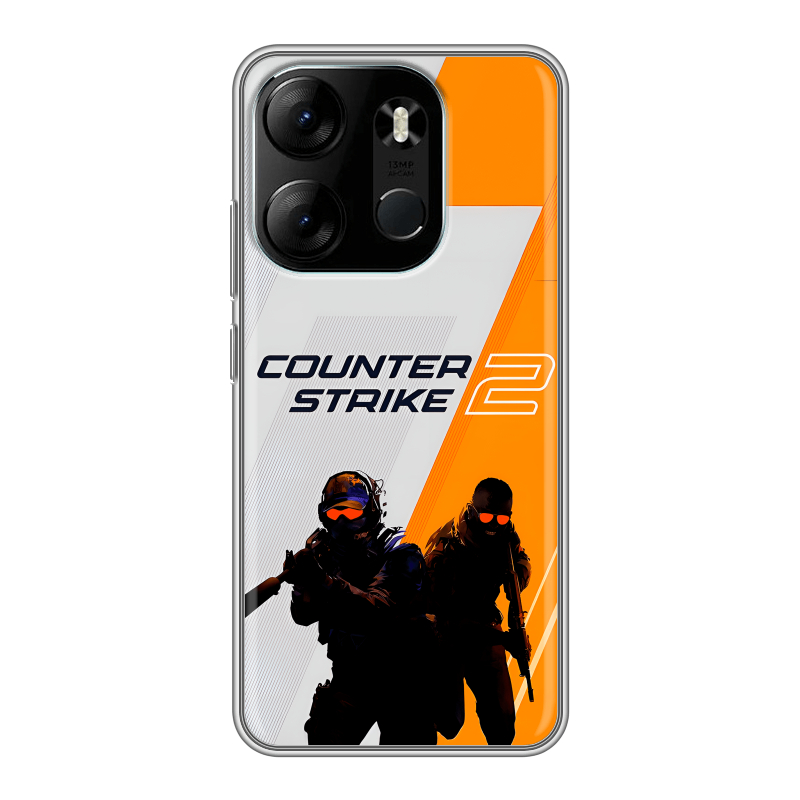 Силиконовый чехол на Tecno Spark Go 2023 с принтом Counter Strike Силиконовый чехол на Tecno Spark Go 2023 с принтом Counter Strike